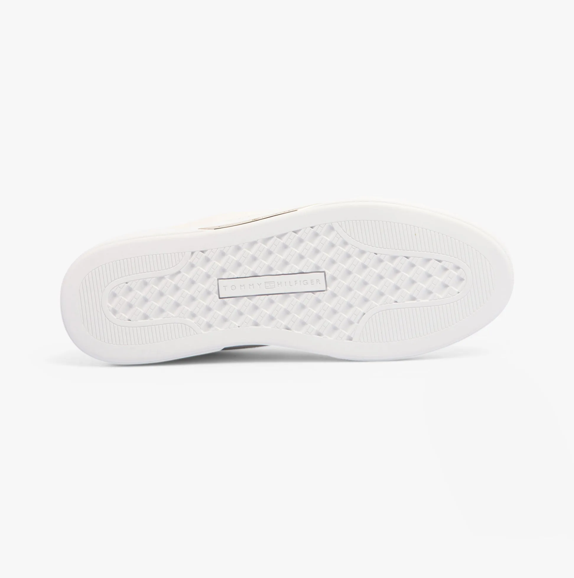 Tommy Hilfiger CASUAL CHIC Womens Leather Court Trainers Ancient White sold by Shuperb product image thumbnail 3