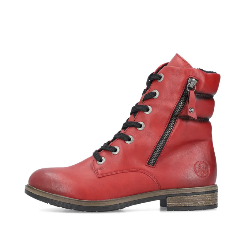 Rieker 72212-35 Womens Boots Red sold by Shuperb