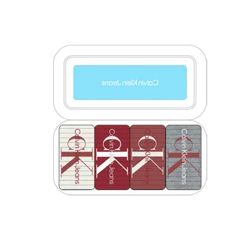 Calvin Klein 4 Pack Giftboxed Trainer Mens Crew Socks Red Combo sold by Shuperb product image thumbnail 2