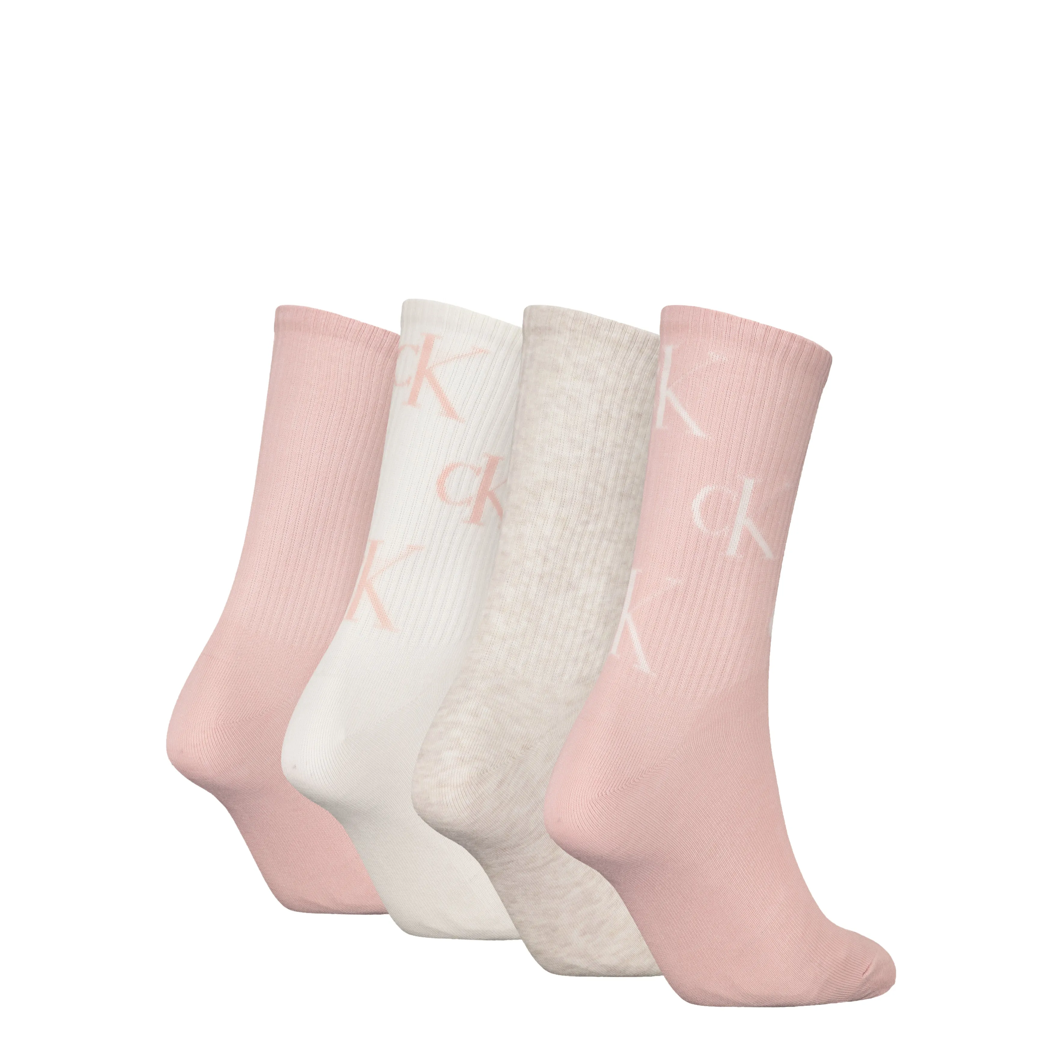 4 Pack Giftboxed Trainer Womens Crew Socks Peach Combo sold by Shuperb product image thumbnail 4
