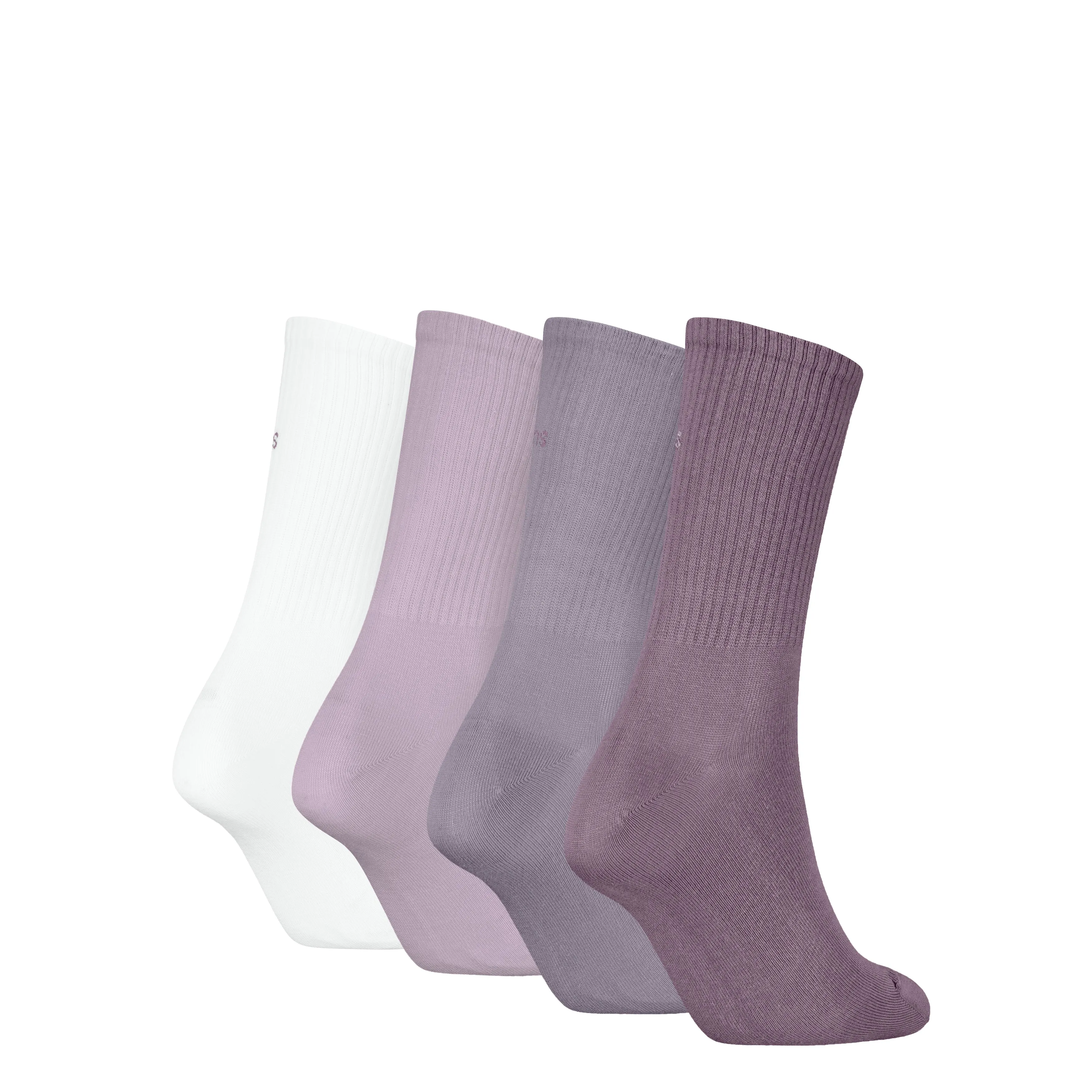 4 Pack Giftboxed Trainer Womens Crew Socks Lilac Combo sold by Shuperb product image thumbnail 4