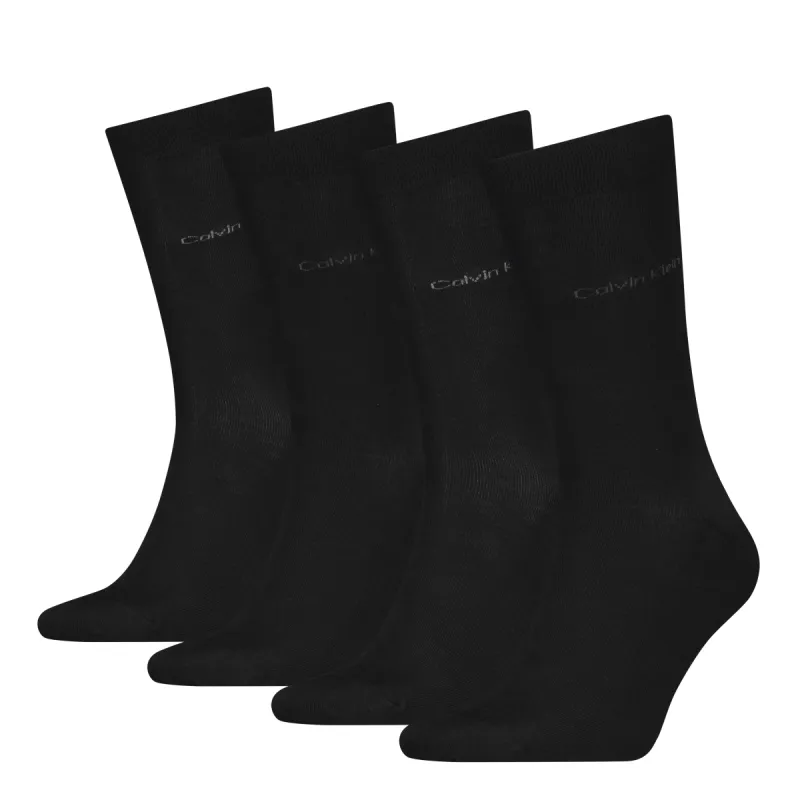 4 Pack Giftboxed Classic Mens Crew Socks Black sold by Shuperb