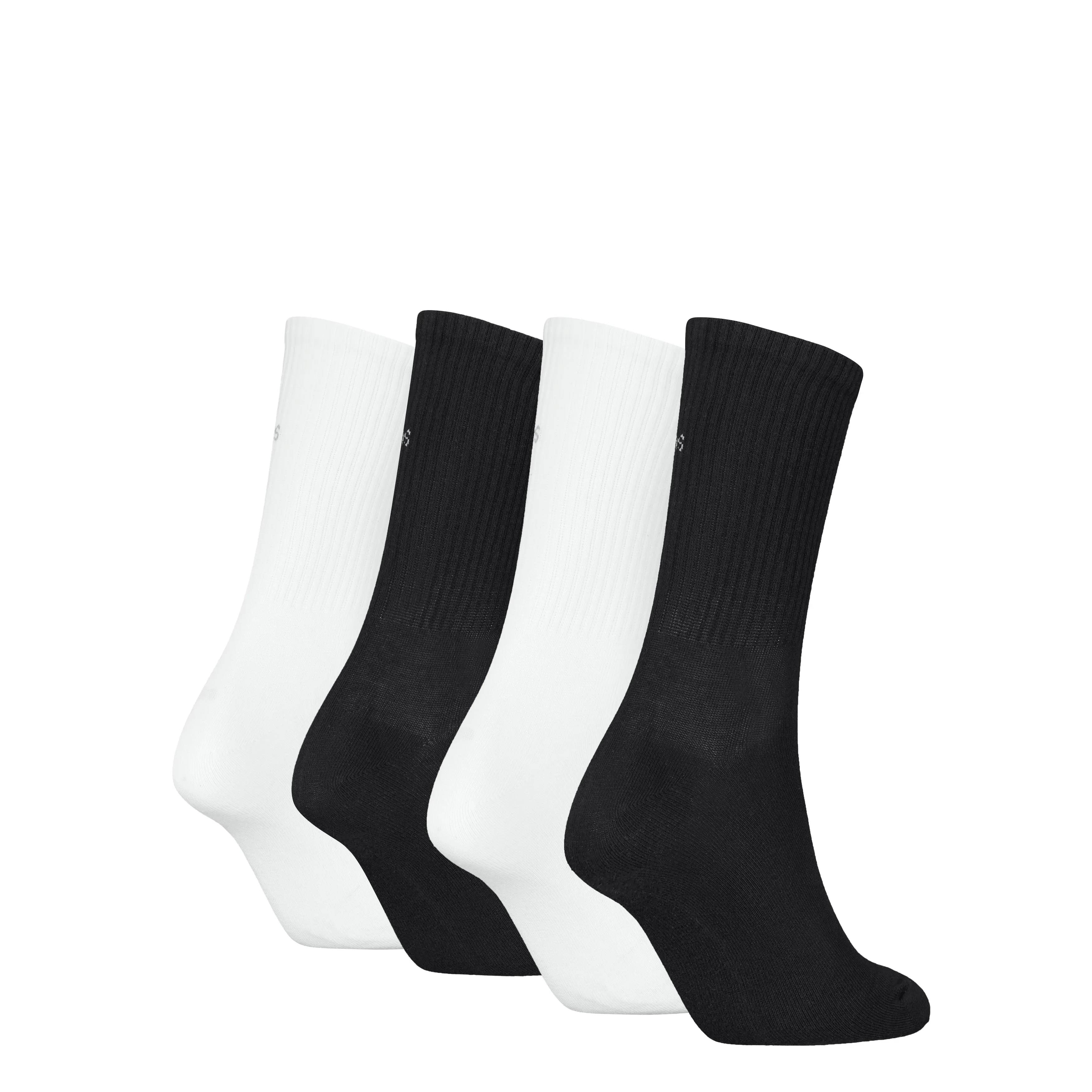 4 Pack Giftboxed Trainer Womens Crew Socks Black/White sold by Shuperb product image thumbnail 3