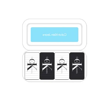 4 Pack Giftboxed Trainer Womens Crew Socks Black/White sold by Shuperb product image thumbnail 2
