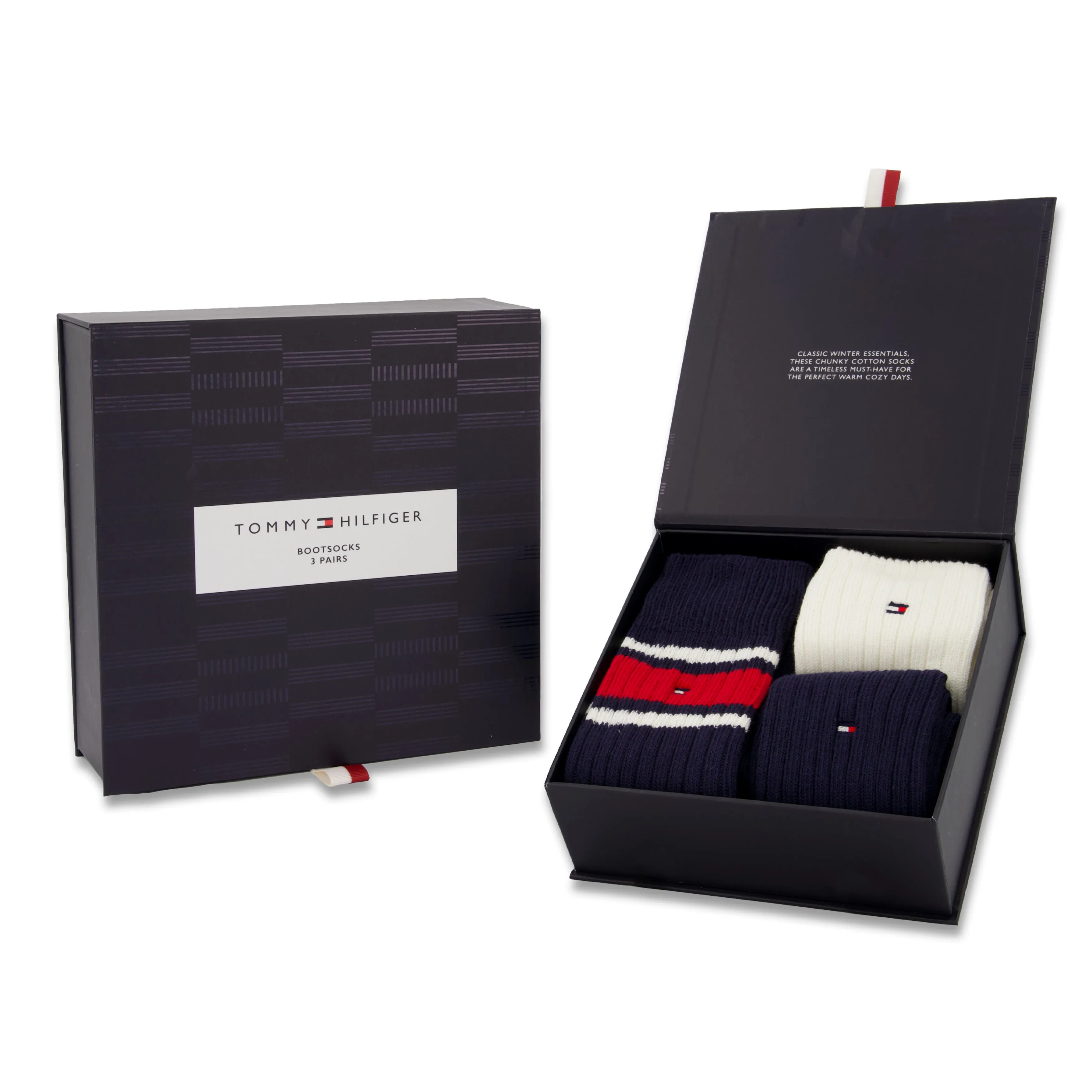 Tommy Hilfiger 3 Pack Giftboxed Classic Mens Crew Socks Navy sold by Shuperb product image thumbnail 2