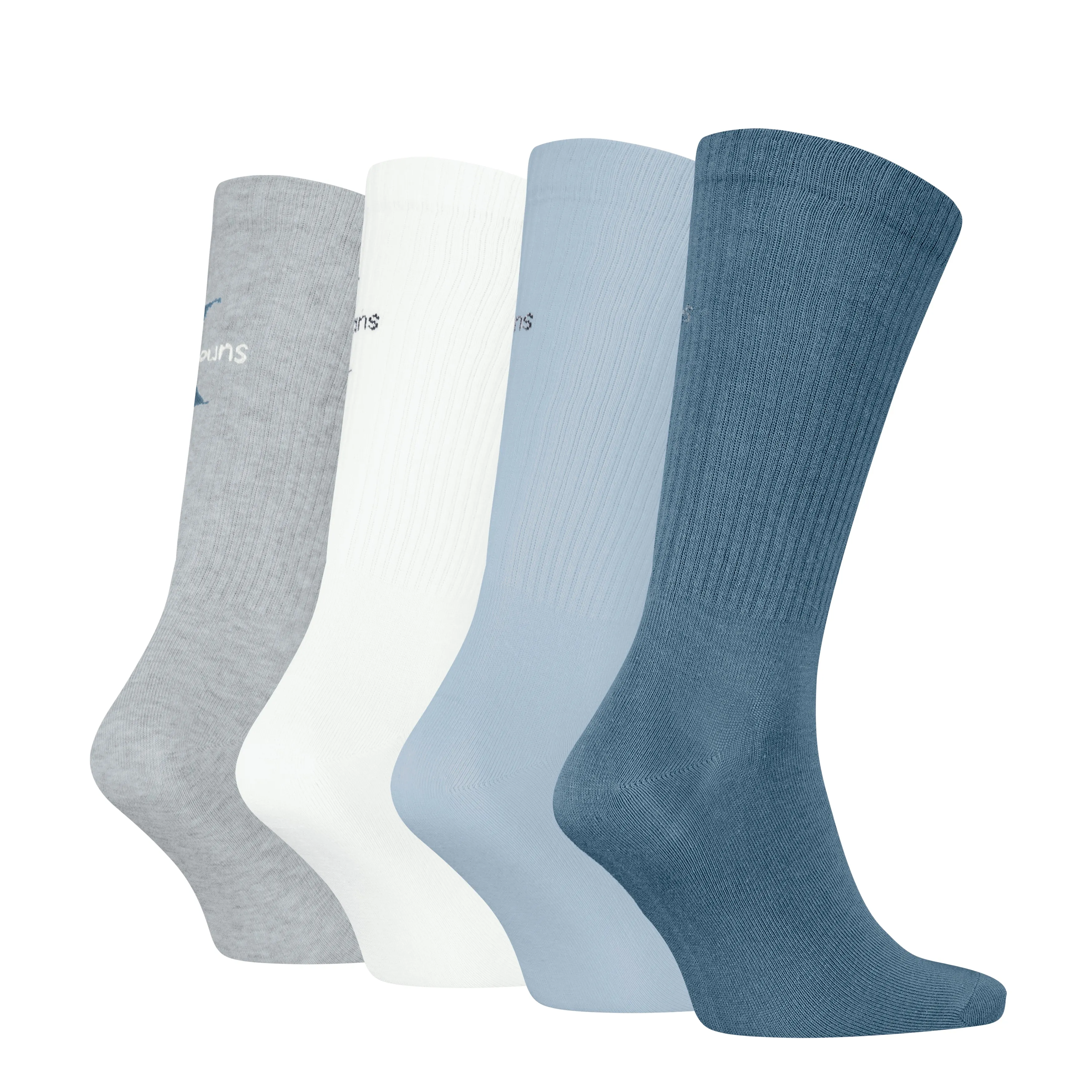 4 Pack Giftboxed Trainer Mens Crew Socks Blue Combo sold by Shuperb product image thumbnail 4