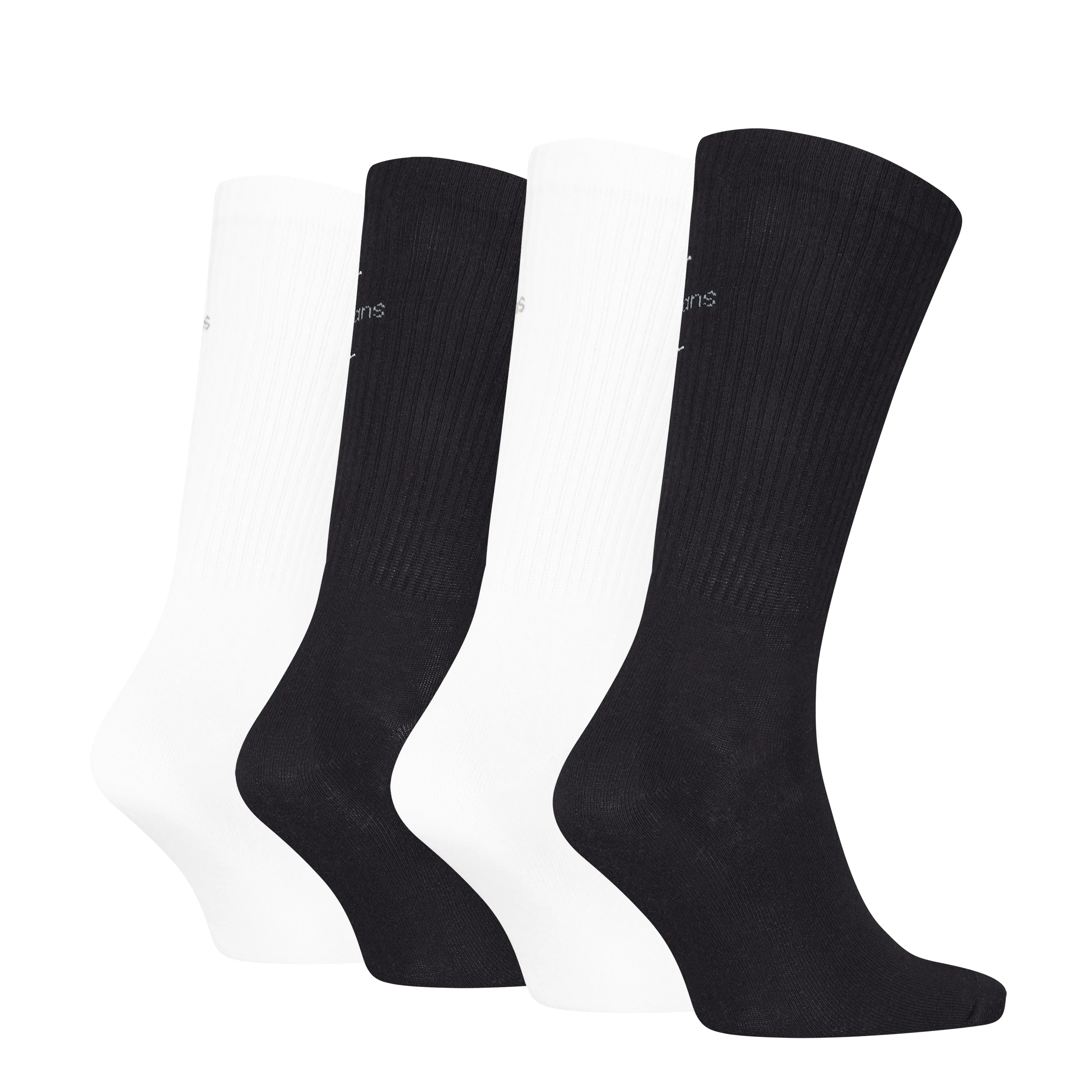 4 Pack Giftboxed Trainer Mens Crew Socks Black/White sold by Shuperb product image thumbnail 4