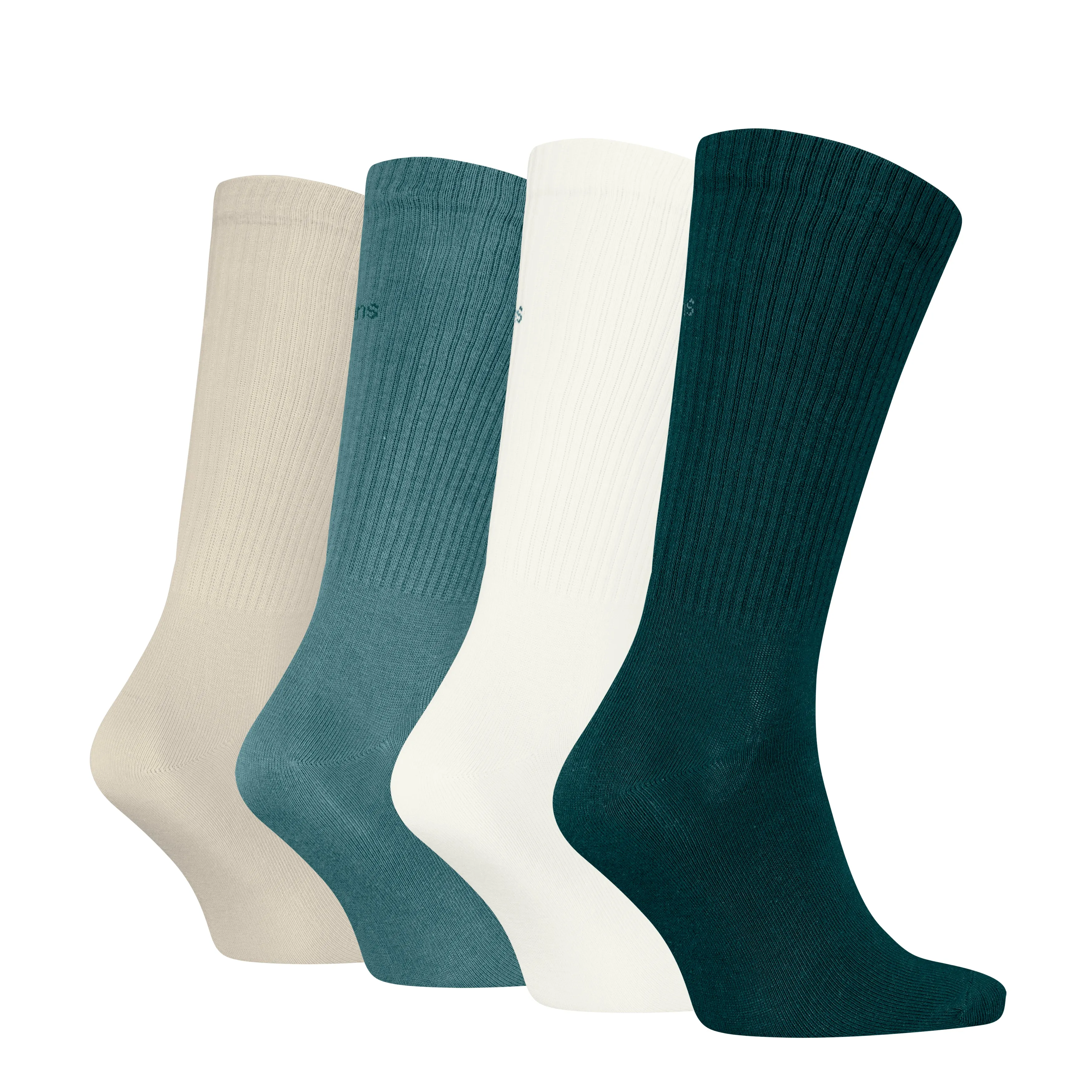 Calvin Klein 4 Pack Giftboxed Trainer Mens Crew Socks Green Combo sold by Shuperb product image thumbnail 4