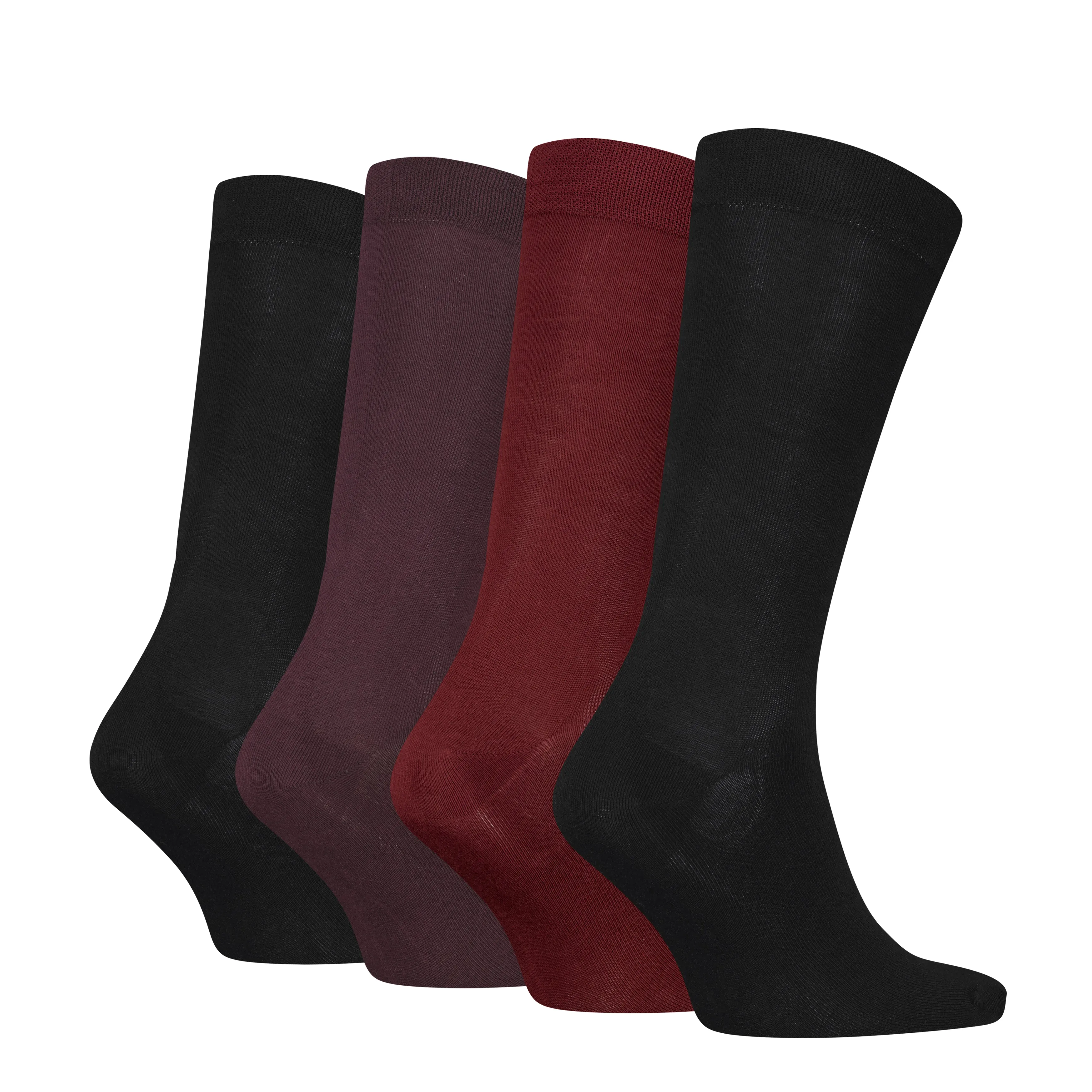 4 Pack Giftboxed Classic Mens Crew Socks Red Combo sold by Shuperb product image thumbnail 3