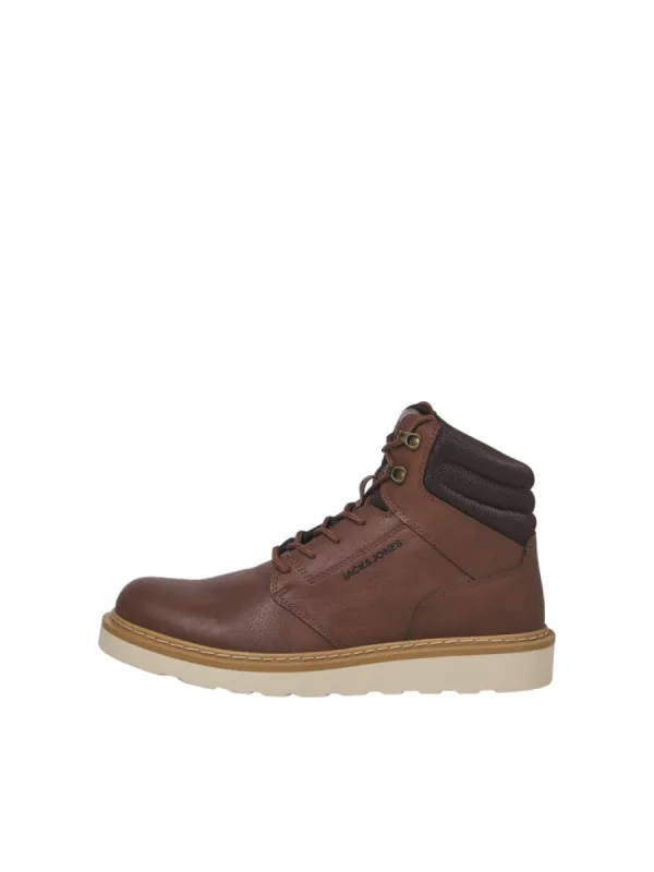 Jack & Jones OHIO PU Mens Boots Brown Stone sold by Shuperb