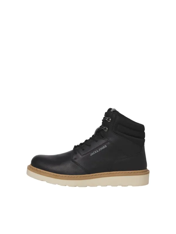 Jack & Jones OHIO PU Mens Boots Anthracite sold by Shuperb