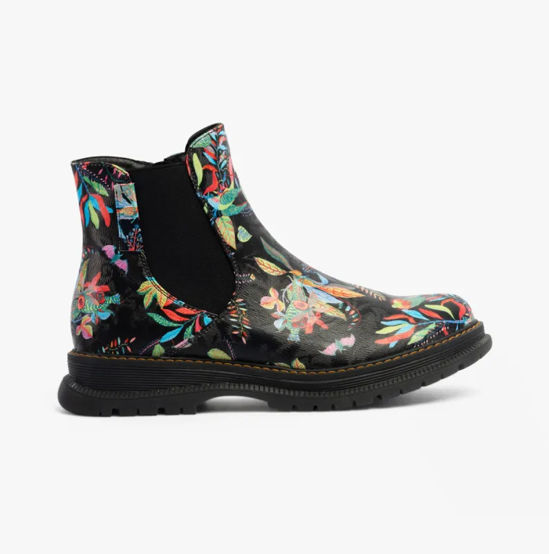 Westland PEYTON 02 Womens Boots Black Print sold by Shuperb