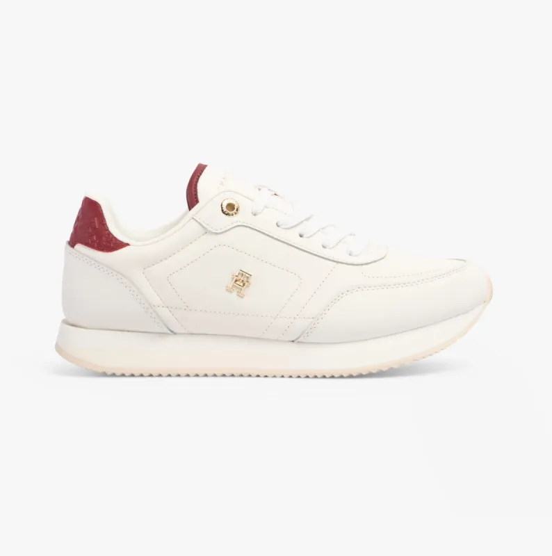 Tommy Hilfiger ELEVATED ESSENTIAL Womens Running Trainers Ancient White sold by Shuperb