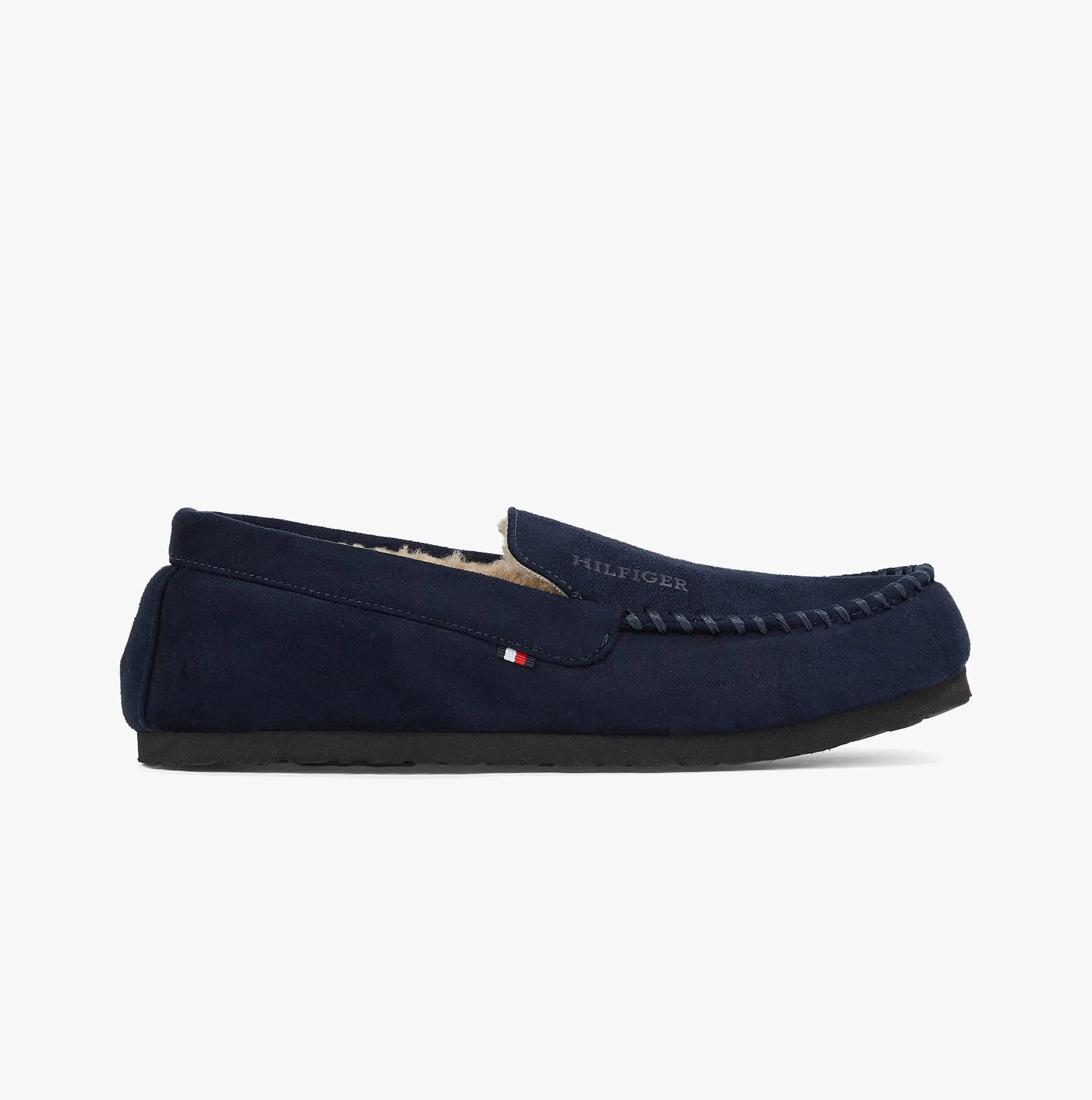 HILFIGER DRIVER HOUSE Mens Moccasin Slippers Desert Sky sold by Shuperb