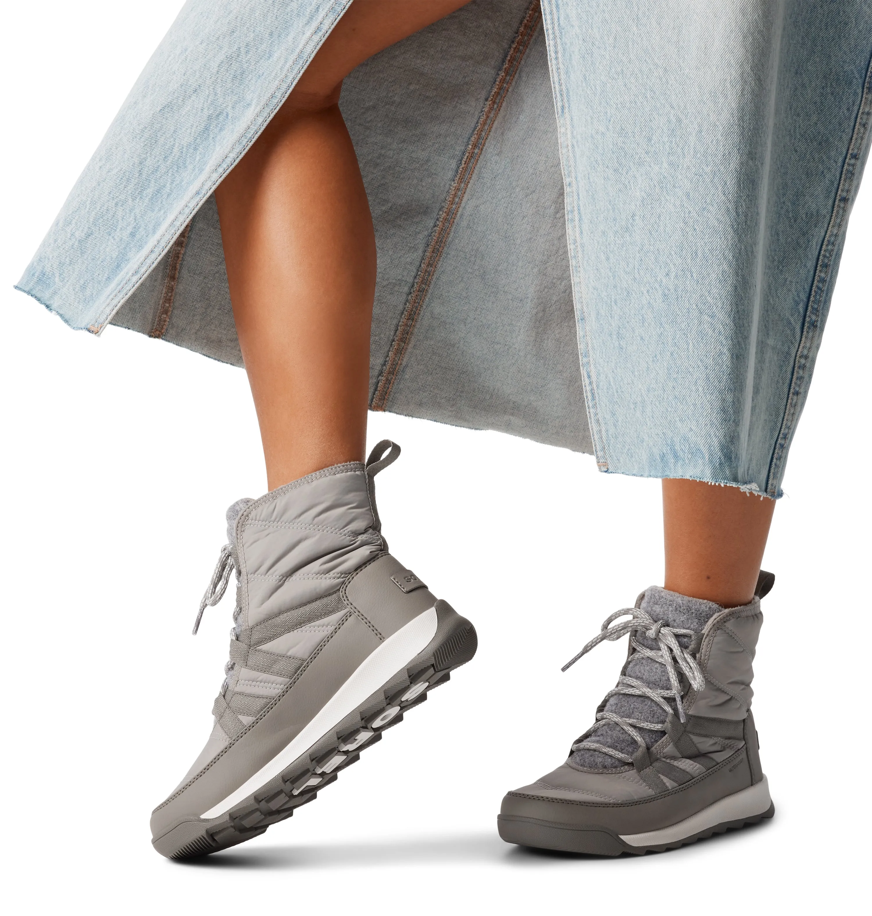 Sorel WHITNEY II PLUS LACE Womens Winter Boots Grey sold by Shuperb