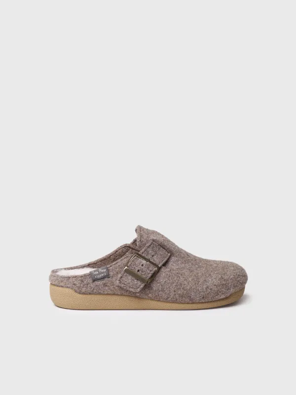 Toni Pons MIMA-FP Womens Mule Slippers Taupe sold by Shuperb