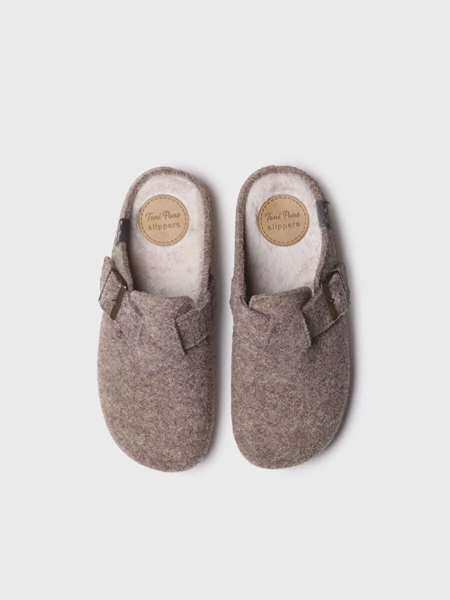 Toni Pons MIMA-FP Womens Mule Slippers Taupe sold by Shuperb product image thumbnail 3