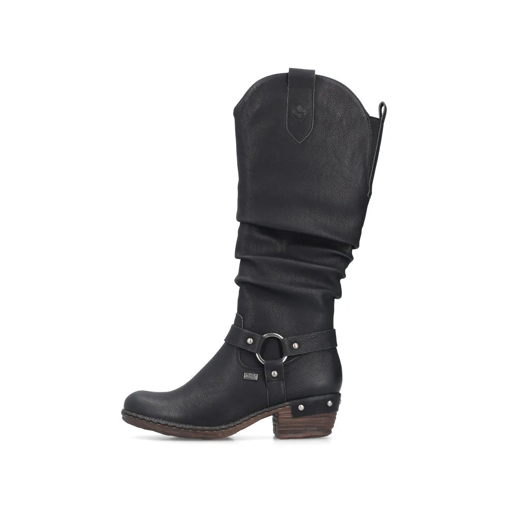 Rieker 93670-00 Womens Boots Black sold by Shuperb