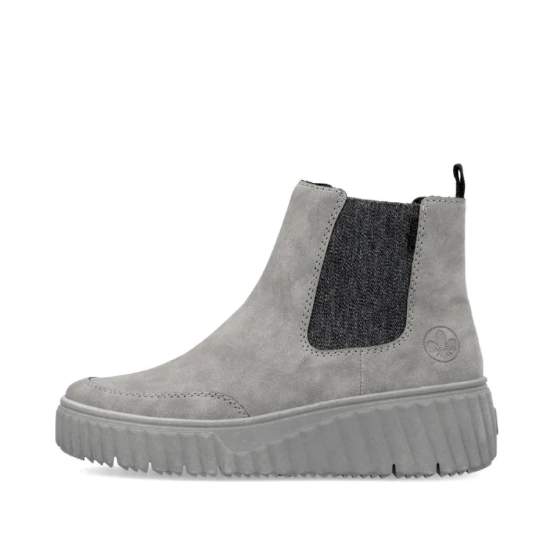 Rieker N2553-40 Womens Boots Grey sold by Shuperb