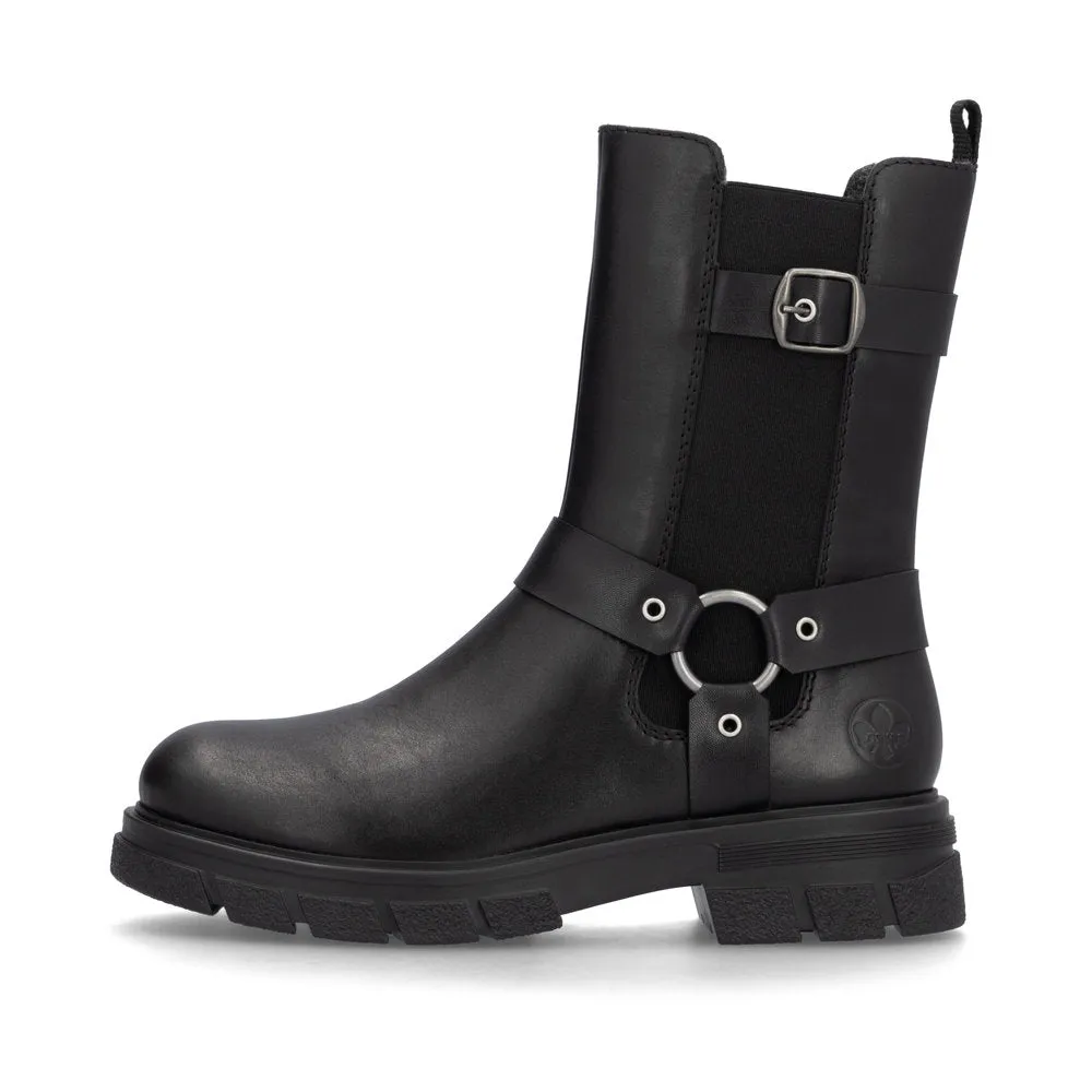 Rieker Z9177-00 Womens Boots Black sold by Shuperb