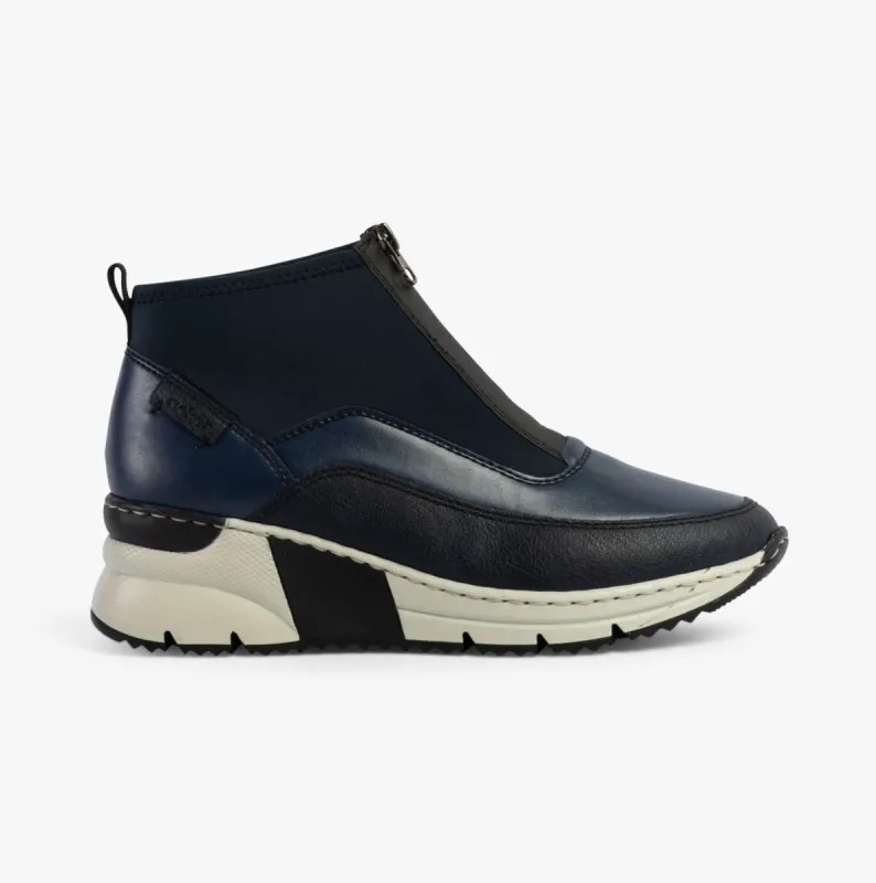 Rieker N6352-14 Womens Boots Blue sold by Shuperb