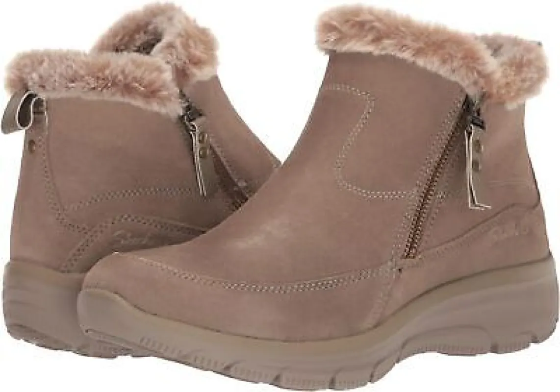 Skechers 167862/TPE EASY GOING - COOL ZIP Womens Boots Taupe sold by Shuperb