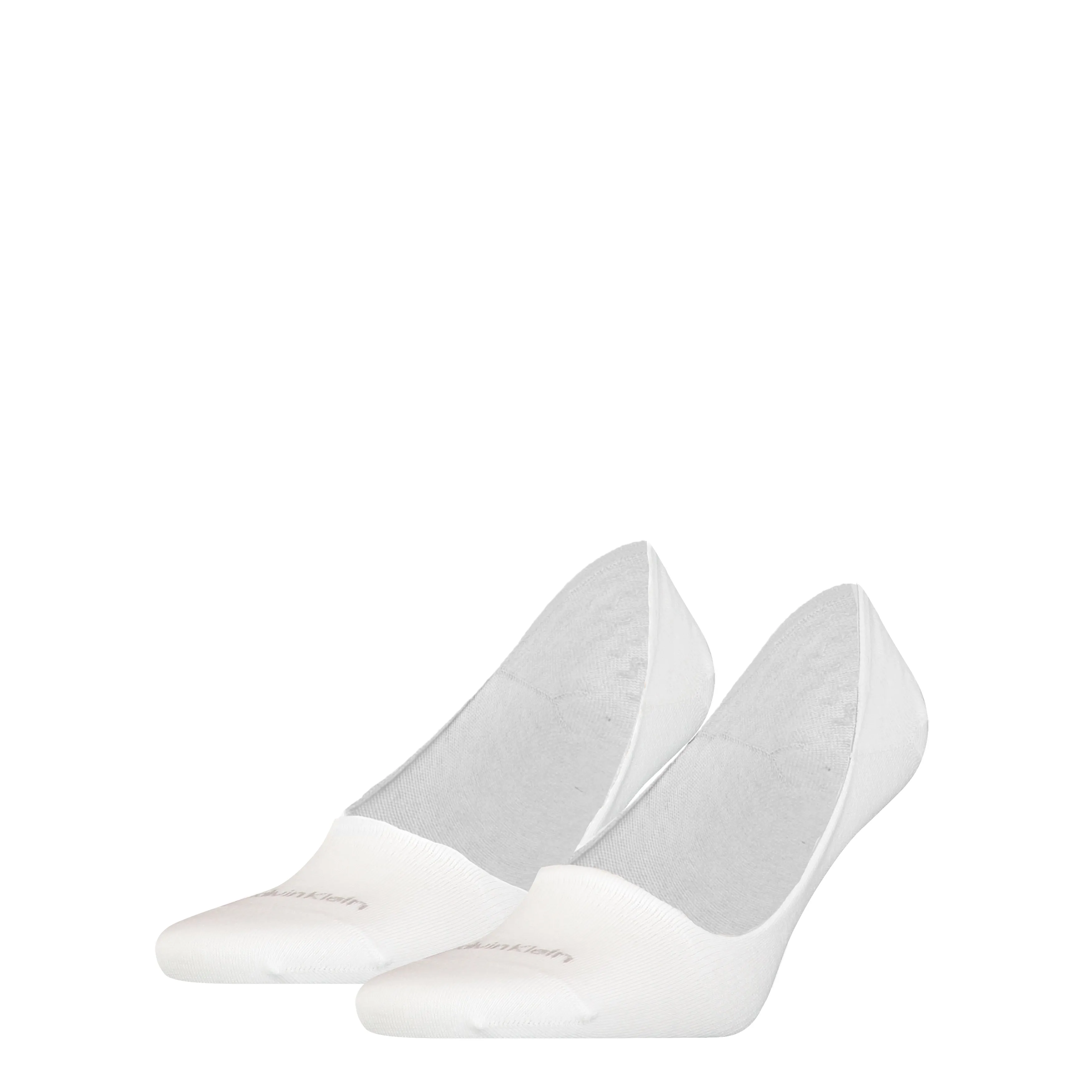 Calvin Klein 2 Pack Mens Invisible Socks White sold by Shuperb