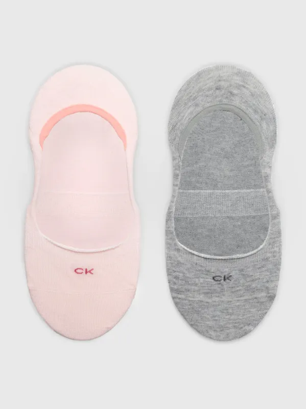 Calvin Klein 2 Pack Womens Invisible Socks Pink sold by Shuperb