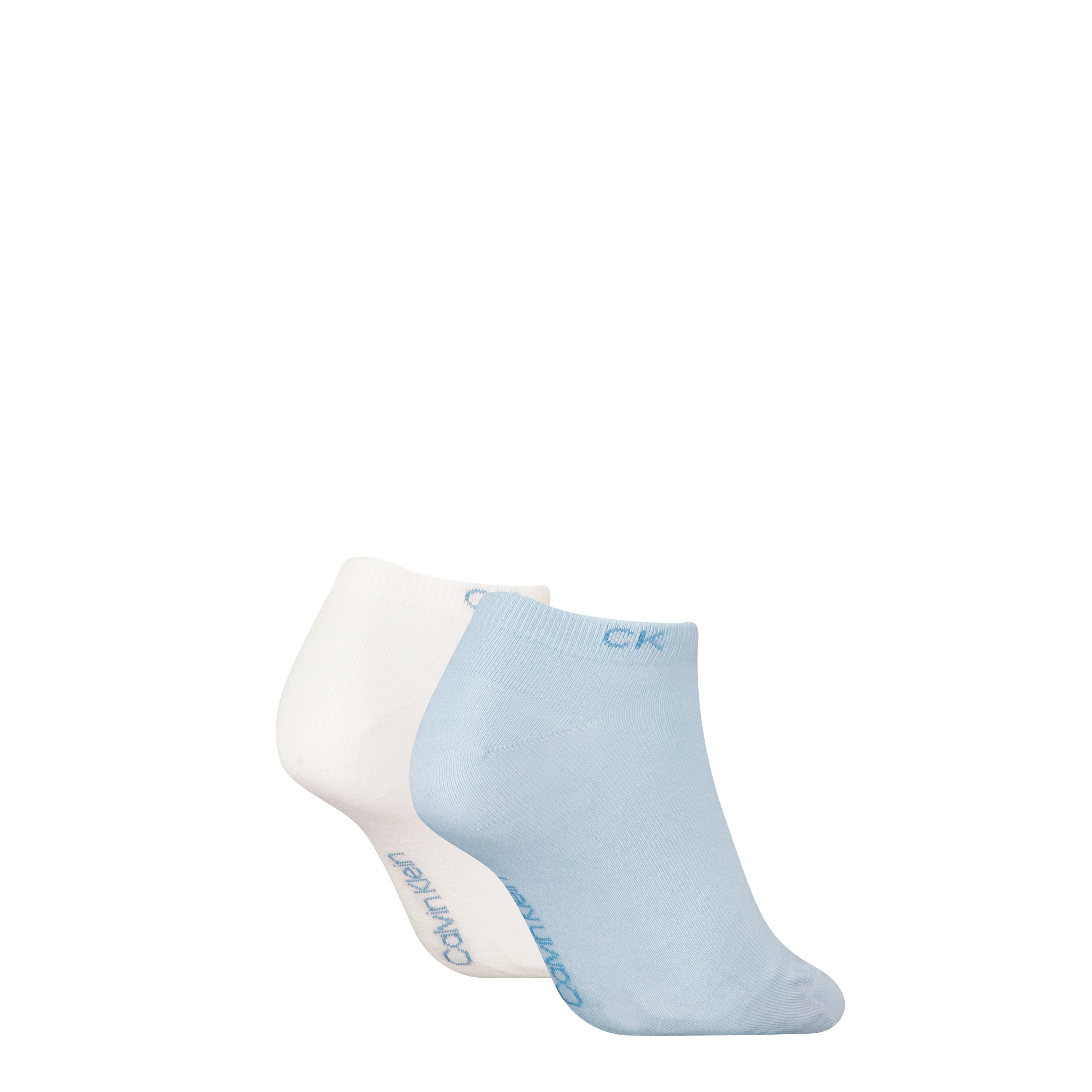 Calvin Klein 2 Pack Womens Ankle Trainer Socks Blue Combo sold by Shuperb product image thumbnail 2