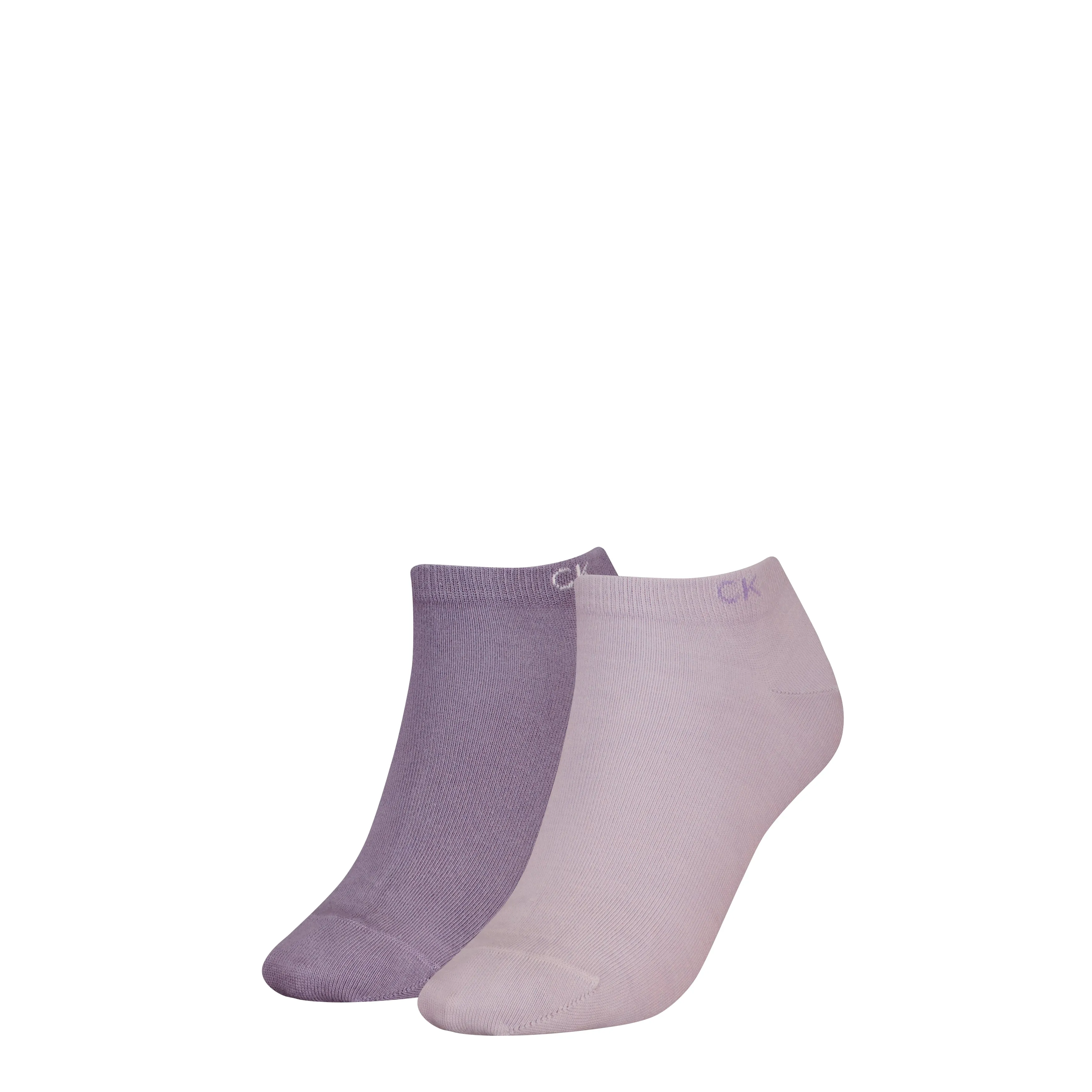 Calvin Klein 2 Pack Womens Ankle Trainer Socks Lilac Combo sold by Shuperb