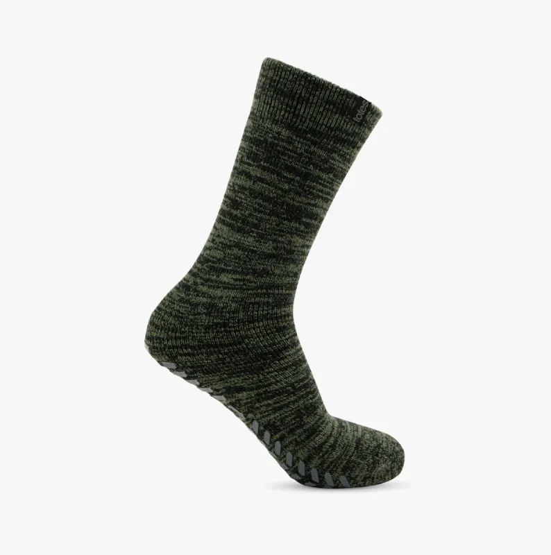 Totes Toasties Recycled Thermal ORIGINAL Slipper Socks Mens Socks Khaki sold by Shuperb