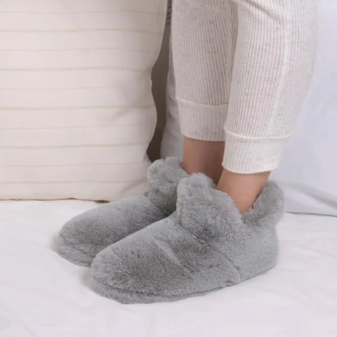 Totes Toasties FAUX FUR Boot Slippers Womens Grey sold by Shuperb product image thumbnail 4