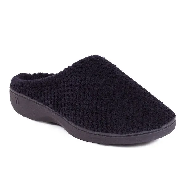 Totes Isotoner POPCORN TERRY Womens Mule Slippers Black sold by Shuperb product image thumbnail 3