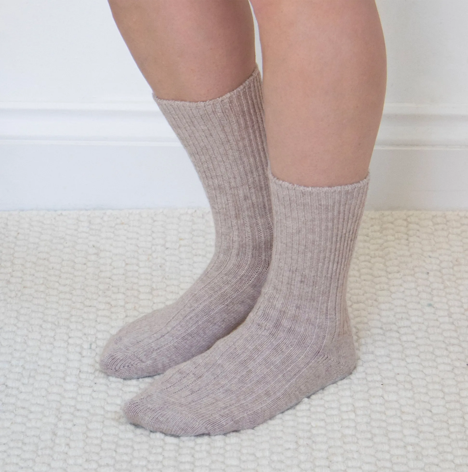 CASHMERE BLEND Womens Socks Mink sold by Shuperb product image thumbnail 2