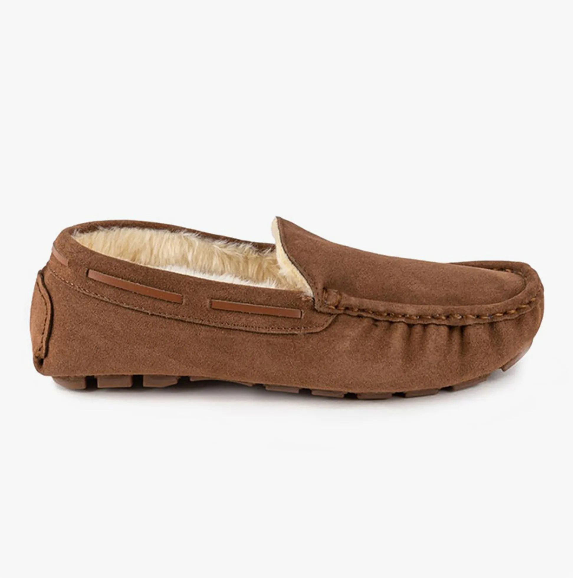 Totes Isotoner MOCC Mens Moccasin Slippers Tan sold by Shuperb