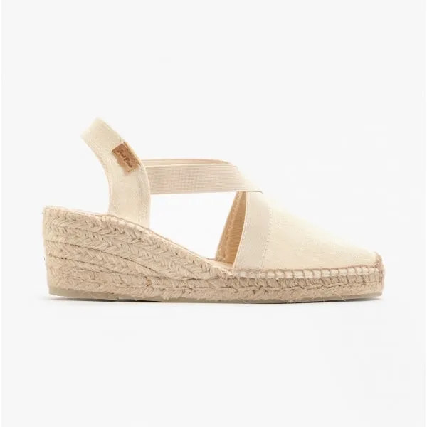 Toni Pons TER Womens Wedge Espadrille Sandals Ecru sold by Shuperb
