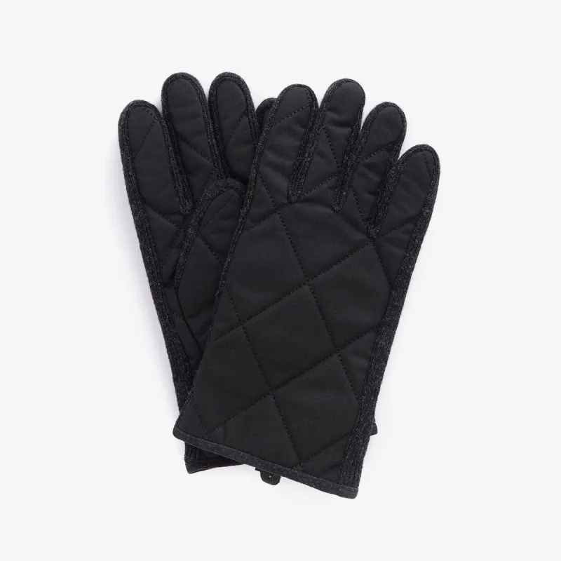 Barbour WINTERDALE GLOVES Mens Black sold by Shuperb