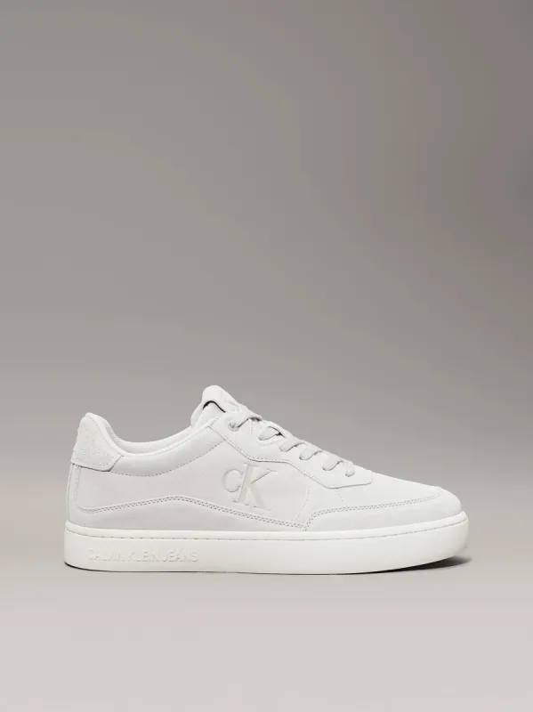Calvin Klein CLASSIC CUPSOLE ICON Mens Trainers Eggshell/Creamy White sold by Shuperb