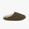 SPORT QUILTED MULE WITH COSY LINING Mens Mule Slippers Khaki sold by Shuperb