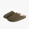 SPORT QUILTED MULE WITH COSY LINING Mens Mule Slippers Khaki sold by Shuperb