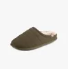 SPORT QUILTED MULE WITH COSY LINING Mens Mule Slippers Khaki sold by Shuperb
