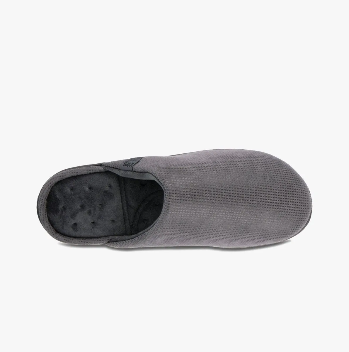 Totes Isotoner SQUARE PATTERNED SMART MULE Mens Mule Slippers Grey sold by Shuperb product image thumbnail 5