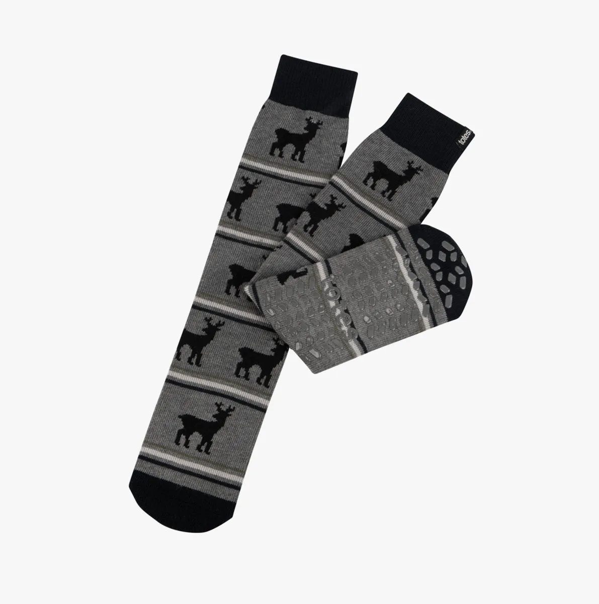 Totes Toasties ORIGINAL NOVELTY SLIPPER SOCKS Mens Socks Stag sold by Shuperb