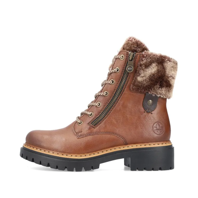 Rieker 72608-24 Womens Boots Brown sold by Shuperb