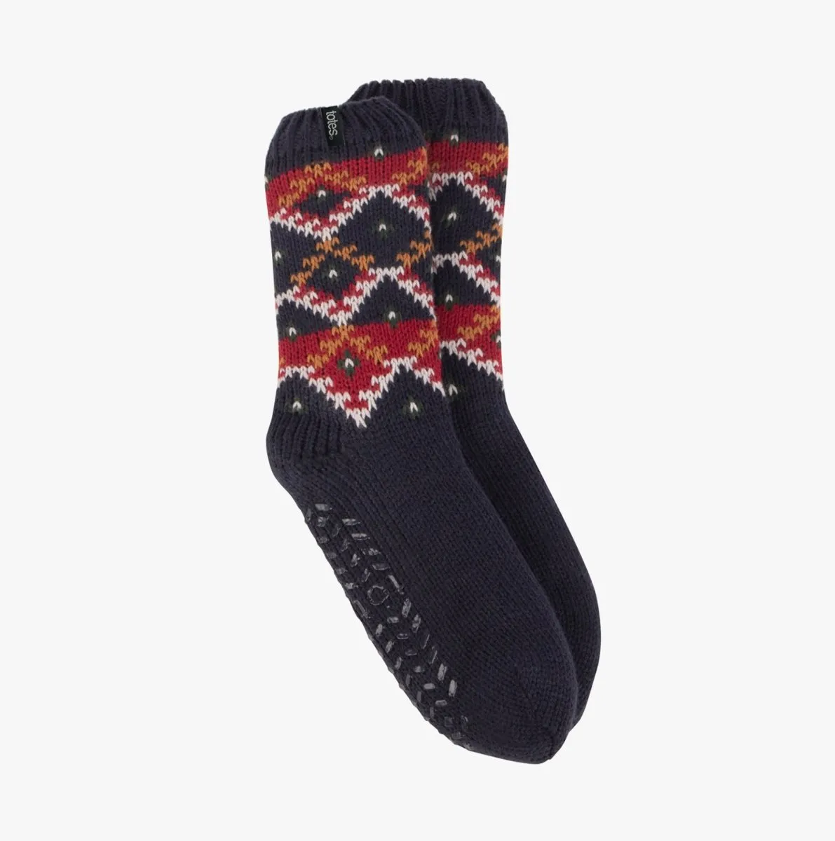 Totes Toasties SHERPA LINED FAIR ISLE SLIPPER-SOX Mens Fairisle sold by Shuperb product image thumbnail 3