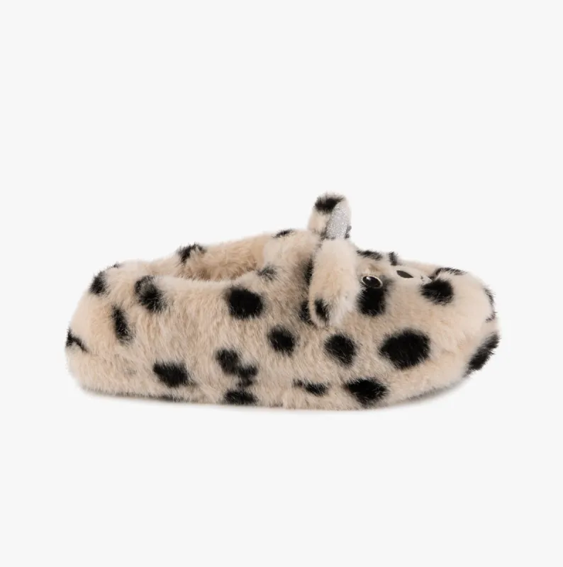 Totes Toasties NOVELTY FAUX FUR Slippers Womens Dalmatian sold by Shuperb