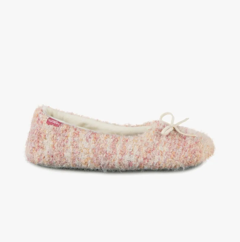 KNITTED BALLET Slippers Womens Pink sold by Shuperb