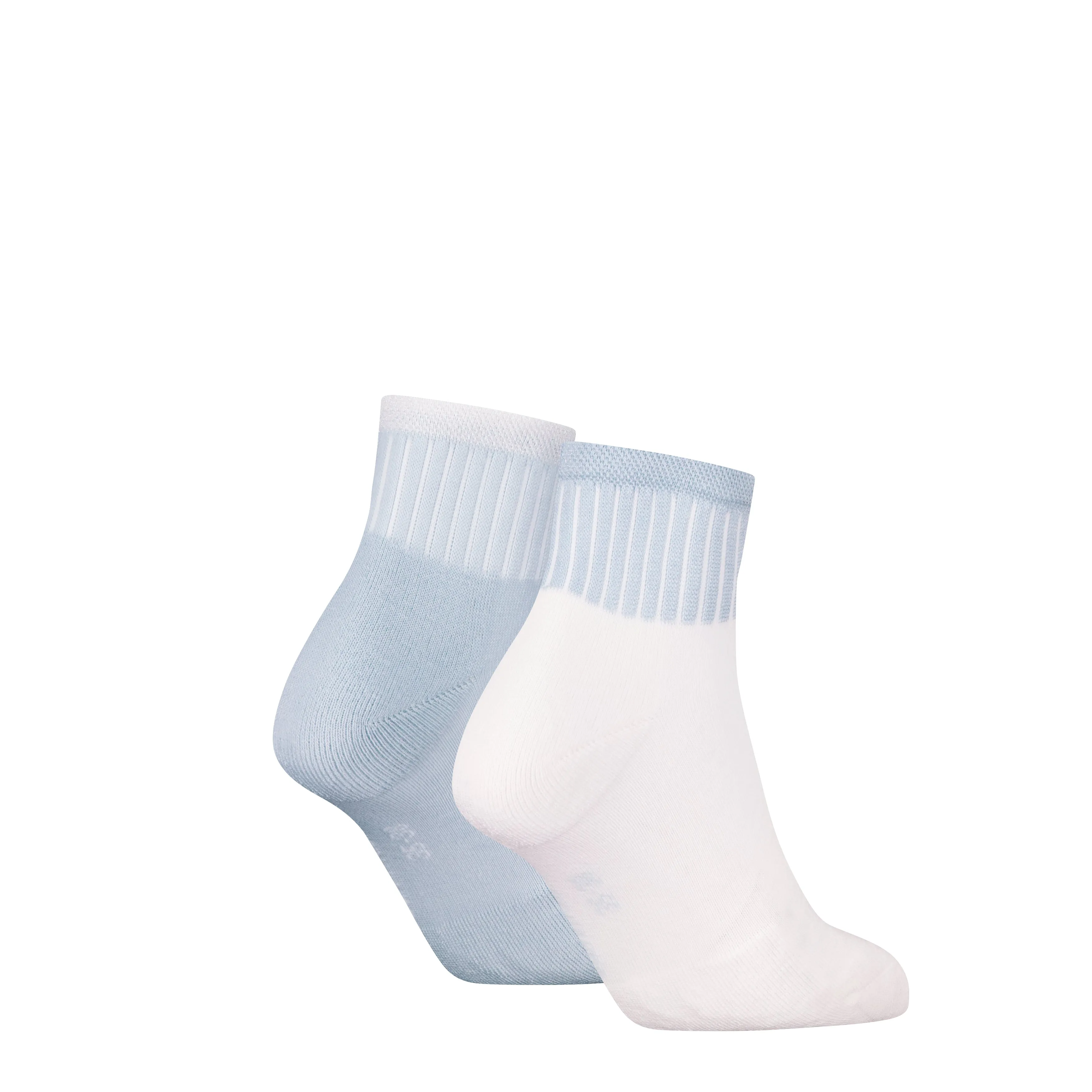 Calvin Klein 2 Pack Trainer Womens Ankle Socks Blue/White sold by Shuperb product image thumbnail 2