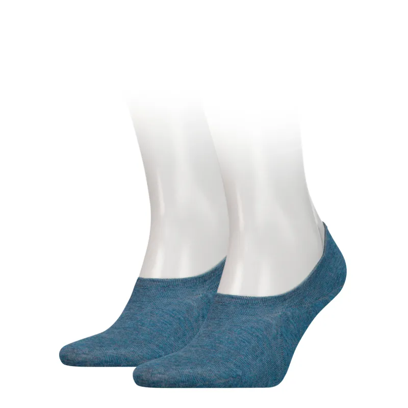 Tommy Hilfiger 2 Pack Mens Invisible Socks Blue made by Tommy Hilfiger