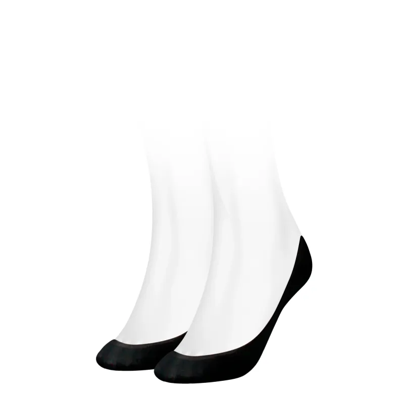 Tommy Hilfiger 2 Pack Womens Ballerina  Socks Black made by Tommy Hilfiger